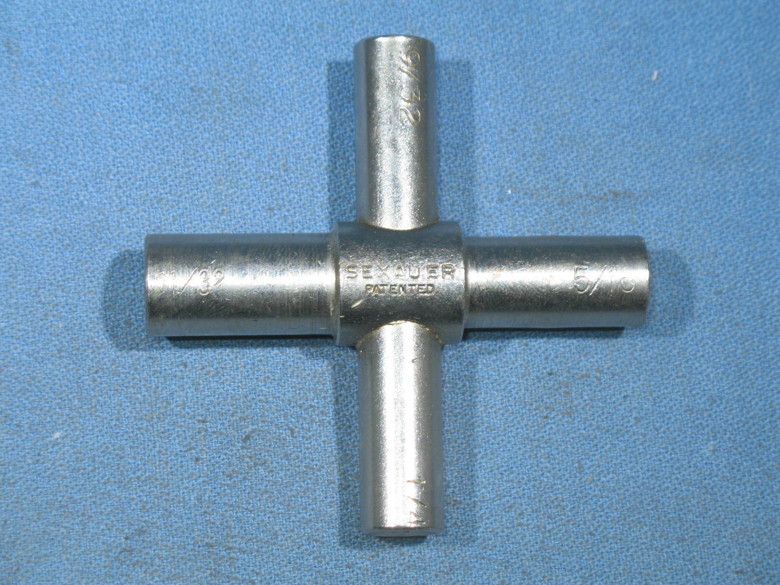 Sexauer Square 4-way Sillcock Plumber Key Faucet Wrench 1/4 9/32 5/8 11/32