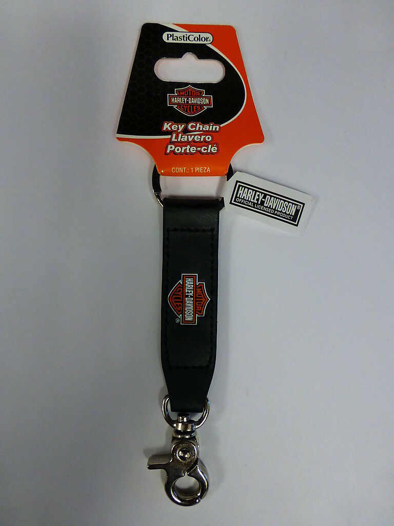 Harley-davidson Strap Fob Key Chain Plasticolor New