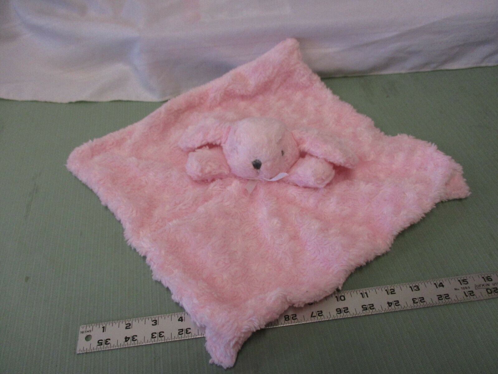 Blankets And Beyond Bunny Soft Fleece Plush Blankie Lovey Baby Pink Infant