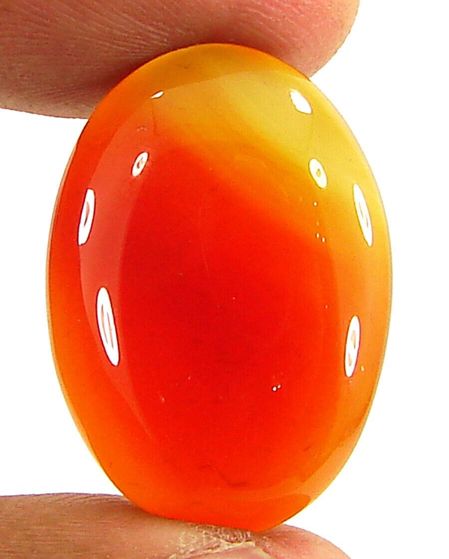 23.10 Ct Natural Orange Carnelian Loose Gemstone Cabochon Wire Wrap Stone-zs2292