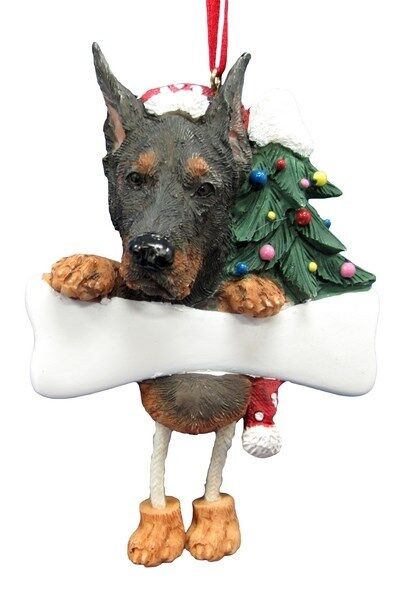 Doberman  ~ Dangling Dog Ornament #101
