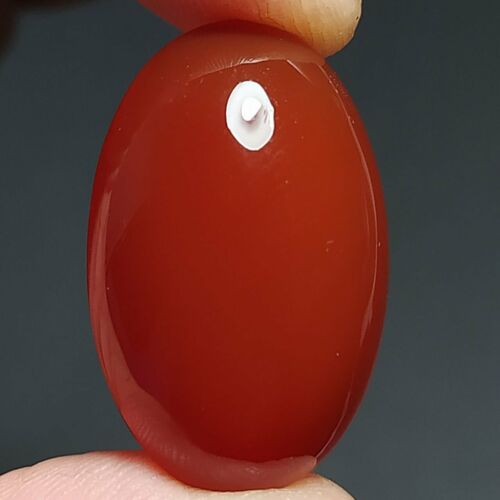 26ct Orange Red Carnelian Chalcedony Oval Cab ~100% Natural Untreated Undyed~