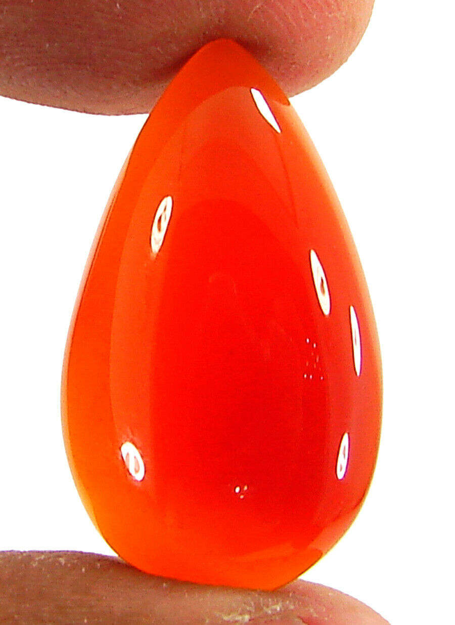 18.45 Ct Natural Orange Carnelian Loose Gemstone Cabochon Healing Stone - Zs2185